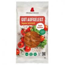 Veganer Aufschnitt mit Tomate & Basilikum
