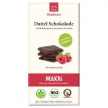 Dattel-Schokolade mit Himbeeren ohne raffinierten Zucker