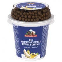 Frucht- & Knusper-Joghurt mit Banane & Schokobällchen