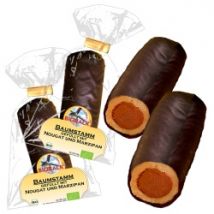 Marzipan-Nougat-Rolle Baumstamm