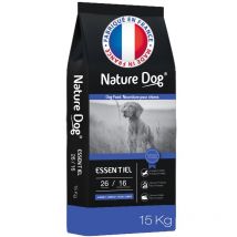 15kg Croquettes Essentiel pour chien 26/16 Nature Dog