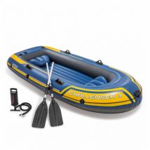 Bateau Gonflable Intex Challenger 3 + 2 Rames + Gonfleur