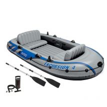 Bateau Gonflable Intex Excursion 4 + 2 Avirons + Gonfleur