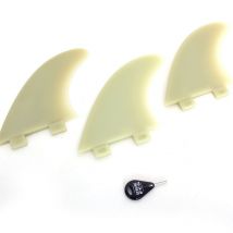 Ailerons Fcs m-7 Natural Glass Flex Large Set de 3 Thruster