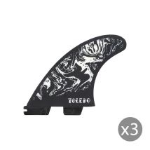 Dérives FCS II Felipe Toledo PC medium black/white set de 3 Thruster