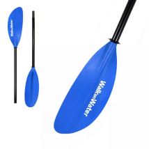 Pagaie Kayak WOW 2 Parties Aluminium 220 cm – Pales Polypropylène 47x17 cm Bleu