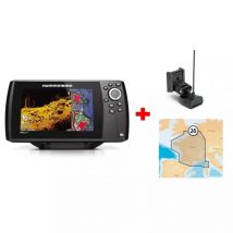 Combinés Sondeurs-GPS HELIX 7 G4 MEGA DI Sonde TA + Carte France - HUMMINBIRD