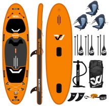 Pack Paddle Gonflable WOW Beacher 11.0 + 3 Dosserets + 3 Pagaies