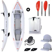 Pack Kayak Gonflable Aqua Marina Halve PU 2P + 2 Pagaies