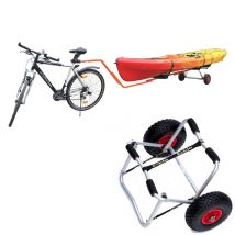 Pack Chariot Kayak Canoe Pliable + Barre DE Remorquage Vélo