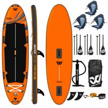 Pack Paddle Gonflable WOW Beacher 11.0 + 3 Dosserets + 3 Pagaies