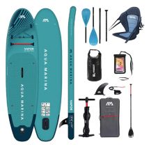 Pack Complet Paddle Kayak Gonflable Aqua Marina Vapor 10.4 Jusqu'a 2 Personnes (max. 140kg)