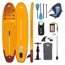 Pack Complet Paddle Kayak Gonflable Aqua Marina Fusion 10.10 Jusqu'a 2 Personnes (max. 150kg)