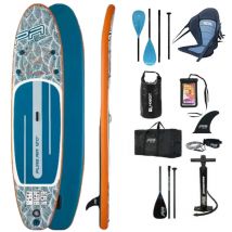 Pack Complet Paddle Kayak Gonflable Aqua Marina Pure AIR 12.0 Jusqu'a 2 Personnes (max. 170kg)