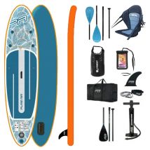 Pack Complet Paddle Kayak Gonflable Aqua Marina Pure AIR 10.10 Jusqu'a 2 Personnes (max. 150kg)