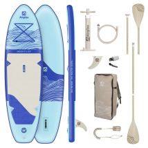 Paddle gonflable Airgliss Moon 11'0 – 335 cm – 84 cm – Tandem 170 kg – SUP Allround – Drop‐Stitch renforcé