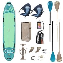 Wow - Pack Easy Convertible Paddle- Kayak Gonflable Wow Beacher 12.0 - 2 Personnes