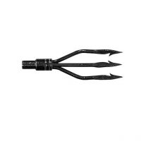 Trident Équilatéral Imersion Baby pour Arbalète — Acier forgé, Filetage 6x100, 3 pics Ø4 mm, 100 mm