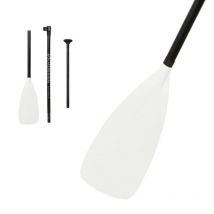 Aquadesign Aura - Pagaie SUP Carbone Réglable 170–215 cm, 3 parties, pâle nylon renforcé