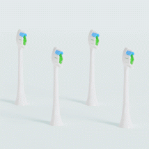 Pack annuel - 4 recharges têtes de brosse à dents électrique Blanc Adulte souple