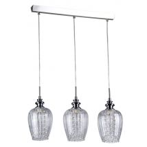 Blues Ceiling Pendant Lamp Nickel & Crystal, 3 Light, E14
