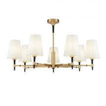 Zaragoza Chandelier Brass, 7 Light, E14