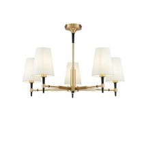 Zaragoza Chandelier Brass, 5 Light, E14