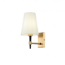 Zaragoza Wall Candle Lamp Brass, 1 Light, E14