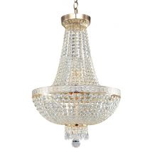 Bella Grand Chandelier Gold & Crystal, 6 Light, E14