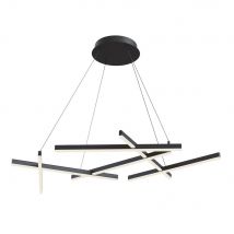 Line Integrated LED Ceiling Pendant Lamp Black