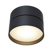Onda Integrated LED Surface Mounted Ceiling Downlight Black