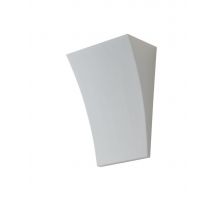 Alma Paintable Plaster Wall Uplight Lamp Silver Leaf, G9
