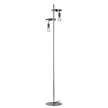 Admiral Twin Light Cable Floor Lamp, Chrome, Black, E27