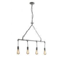 Amarcord Pipe Effect Bar Ceiling Pendant, Zinc, E27