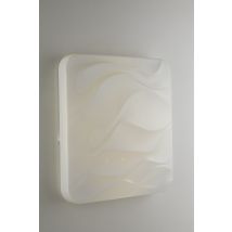 Wave Integrated LED Dimmable Flush Ceiling Lamp, Star Dust Effect,