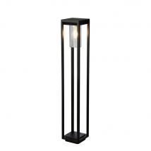 Outdoor Post - 900mm, Black With Clear Diffuser