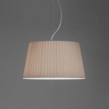 Tapered Round 400mm Putty Pleated Shade