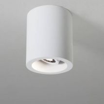 Osca LED Adjustable Round Surface Mounted Downlight Plaster, GU10