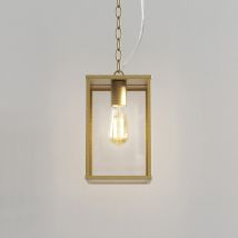 Homefield Outdoor Pendant Natural Brass IP44, E27