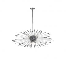Evasian Pendant Light Spherical, Chrome, 9x G9
