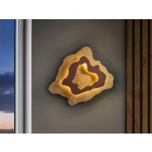 Halo Integrated LED Wall Light, Rust, Golden Bread,