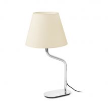 Eterna Table Lamp Round Tapered Beige, E27