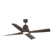 Typhoon LED Brown Ceiling Fan with DC Motor Smart - Remote Included, 3000K