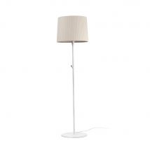 Samba Floor Lamp Round Tappered Shade White, E27