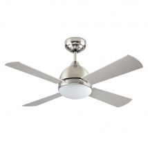 Borneo Ceiling Fan Satin Nickel 4 Blades