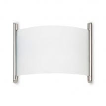 Niza Flush Wall Fixture Satin Nickel E27 60W 970lm