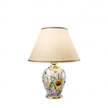 Giardino Lifestyle Fabric Tapered Shade Table Light Polished Gold, 1x E27