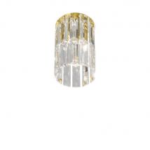 Prisma Designer Crystal Surface Mounted Spotlight Polished Gold, 1x G9