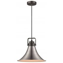 Spring Dome Ceiling Pendant Satin Nickel, E27