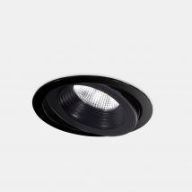Dako Outdoor LED Recessed Downlight Large Black IP65 IK07 3000K